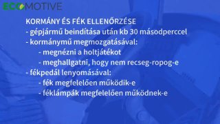 03 Kormány es fékellenőrzés